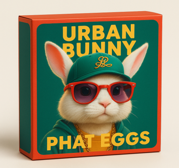 Phat Egg Pack of 4 Urban Bunny