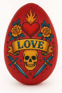 Tattoo Chocolate Easter Egg  Bite it. Wear it. Tag it.