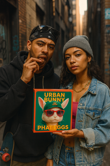 Phat Egg Pack of 4 Urban Bunny