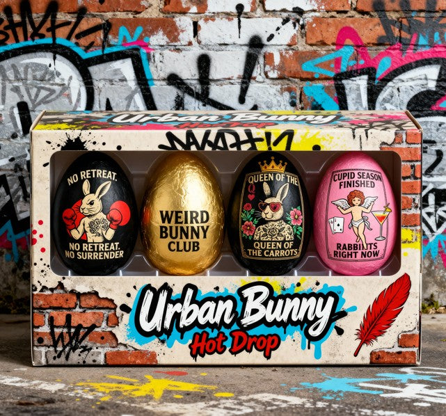 Urban Bunny Hop Drop – 4-Pack Street Style Easter Eggs