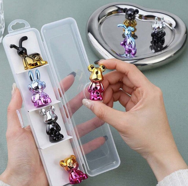 Weird Bunny Club – Mini Glossy Collectible Set (4 Pce)