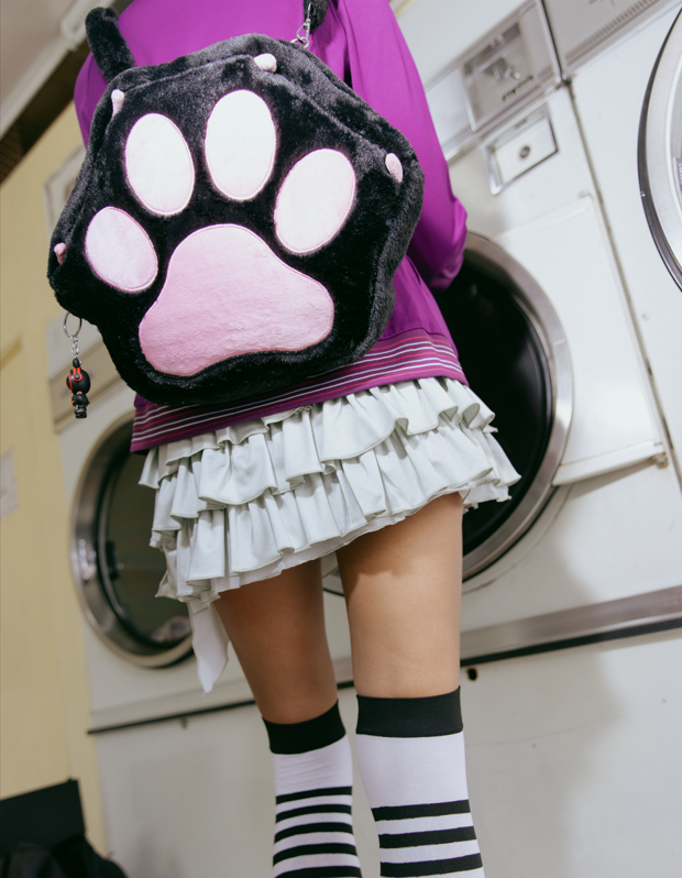 Urban Bunny Gangsta Paw Backpack – Faux Fur Street Edition