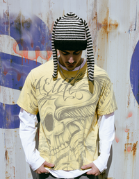 Urban Bunny Beanie – Long-Ear Knit Edition Black White