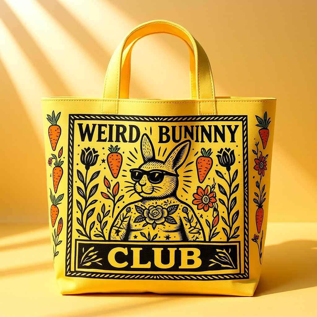 Weird Bunny Club Carry-All Tote – Street Art Edition