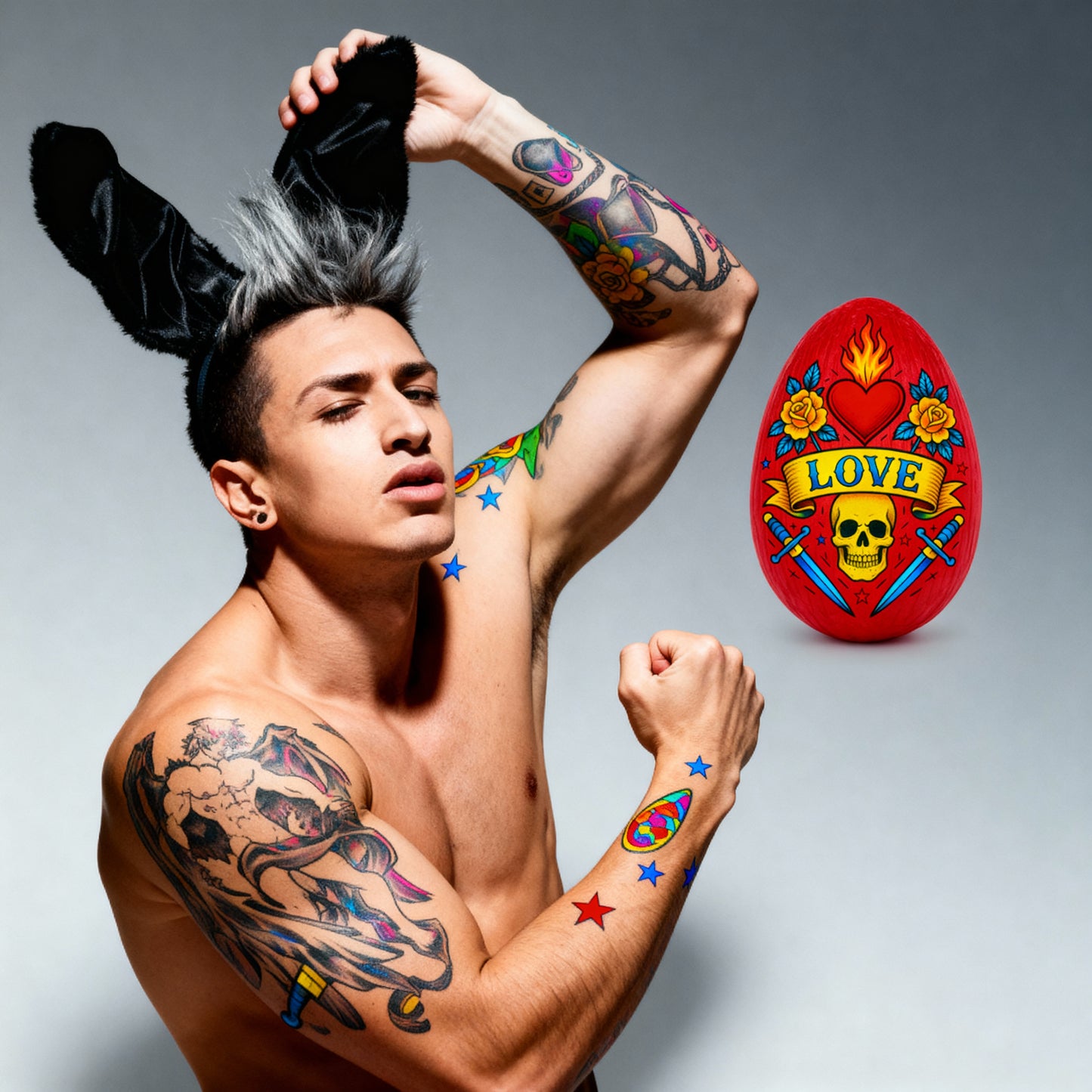 Tattoo Chocolate Easter Egg  Bite it. Wear it. Tag it.